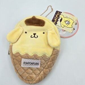 Sanrio Pompompurin Ice Cream Shaped Pouch Bag Charm